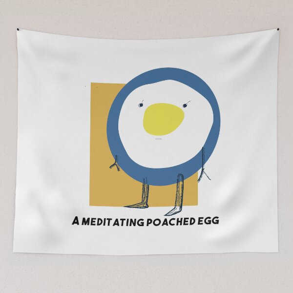 Item preview, A meditating poached egg  designed and sold by ones-artstudio.