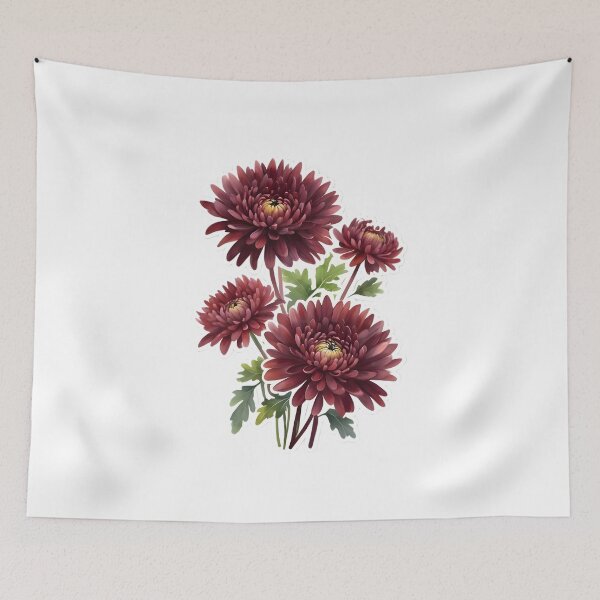 Item preview, Burgundy Chrysanthemum designed and sold by HOMETOWN86.
