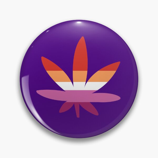 Item preview, Lesbian Pride Weed Leaf - LGBTQ Stoner Art designed and sold by Cannaxes Studio.