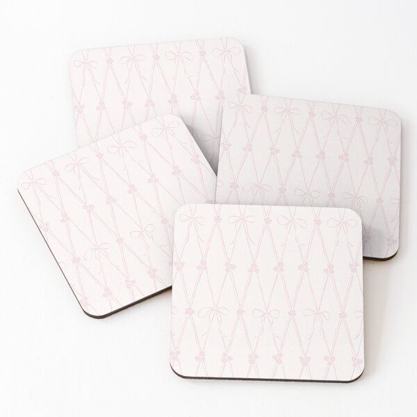 Item preview, Trellis loose bows & small mesh grid flowers - Cream and pink pattern designed and sold by marufemia.