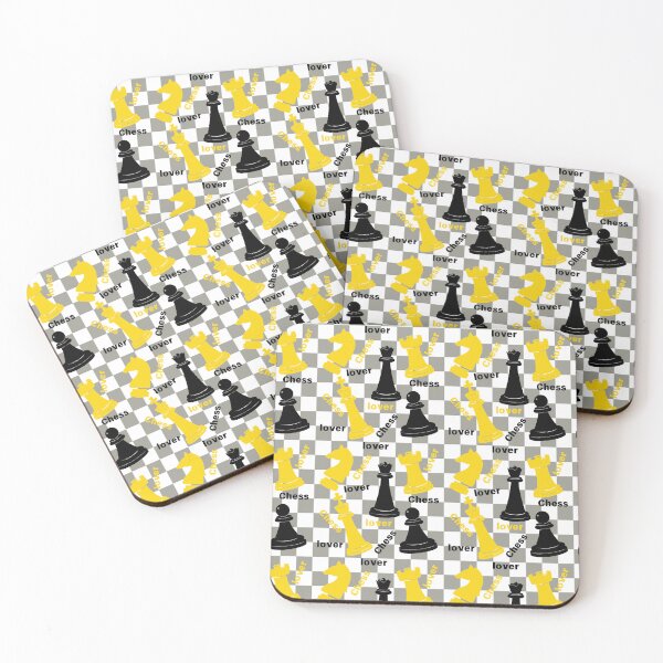Item preview, Yellow Black Chess Board designed and sold by AlienTechs.