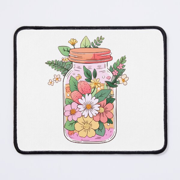 Item preview, Mason jar with flowers designed and sold by xiao xuans.