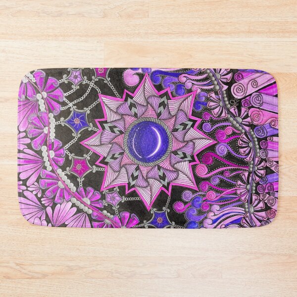 Item preview, Pink and purple paradox zentangle style texture designed and sold by Fantasyplus.