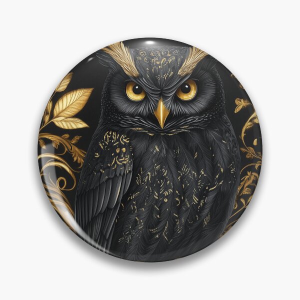 Item preview, Owl, black and gold designed and sold by Quotes-and-plus.
