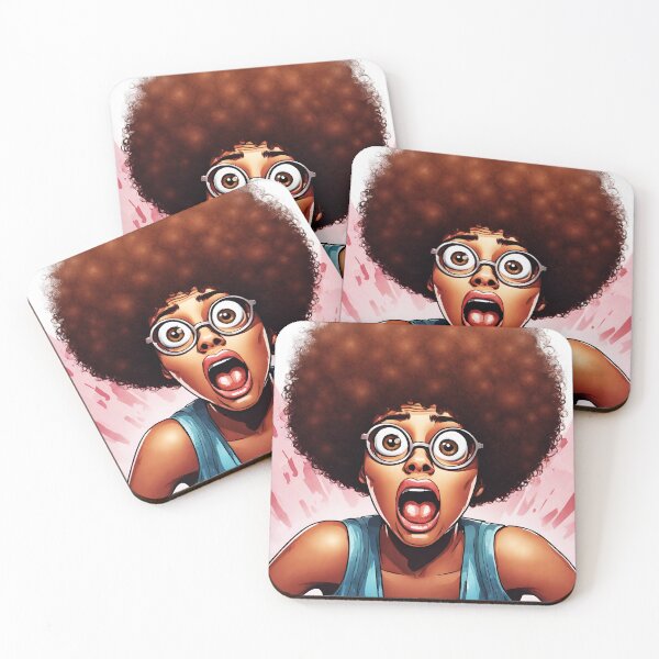 Item preview, Surprised Afro Woman 5 designed and sold by Tom-Johnson.
