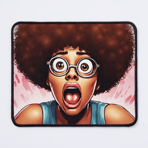 Item preview, Surprised Afro Woman 5 designed and sold by Tom-Johnson.