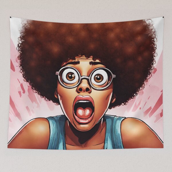 Item preview, Surprised Afro Woman 5 designed and sold by Tom-Johnson.