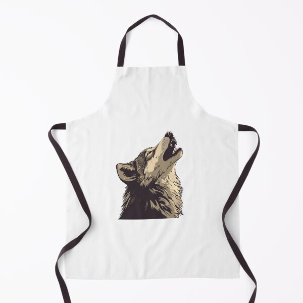 Item preview, Howling Wolf Cartoon Style Sticker Logo, Illustration, Wall arts, Art Prints and More designed and sold by Kevin Lou.