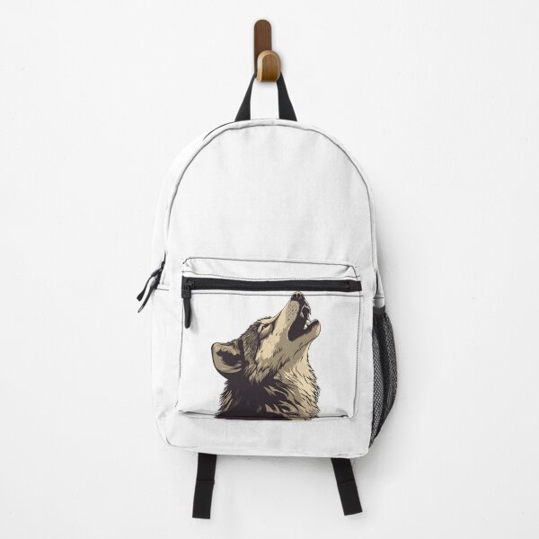 Item preview, Howling Wolf Cartoon Style Sticker Logo, Illustration, Wall arts, Art Prints and More designed and sold by Kevin Lou.