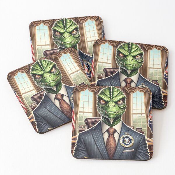 Item preview, Reptilian Conspiracy Artwork | Alien Lizard People Design designed and sold by supersanko.