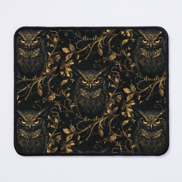Item preview, Owl, black and gold designed and sold by Quotes-and-plus.