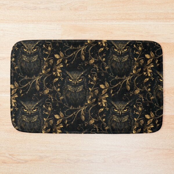 Item preview, Owl, black and gold designed and sold by Quotes-and-plus.