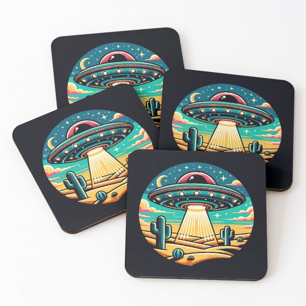 Item preview, UFO in desert designed and sold by roswellboutique.