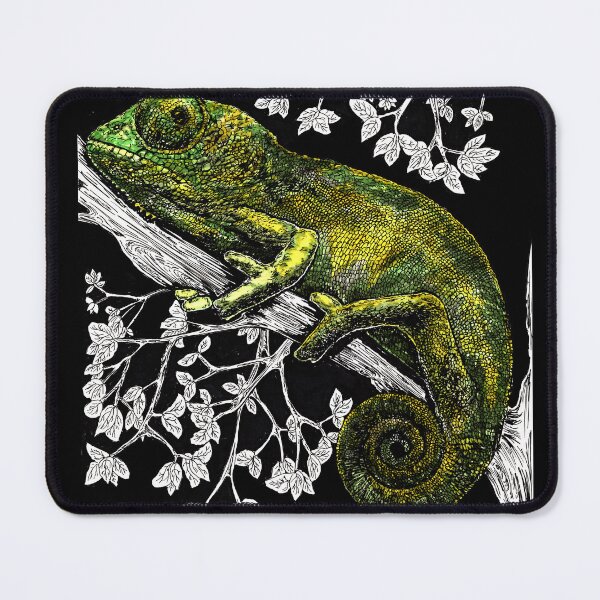 Item preview, Chameleon 2 Art Print, Original, Hand Drawn Chameleon in a Tree designed and sold by Kris Curran.