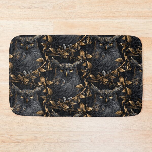Item preview, Owl, black and gold designed and sold by Quotes-and-plus.