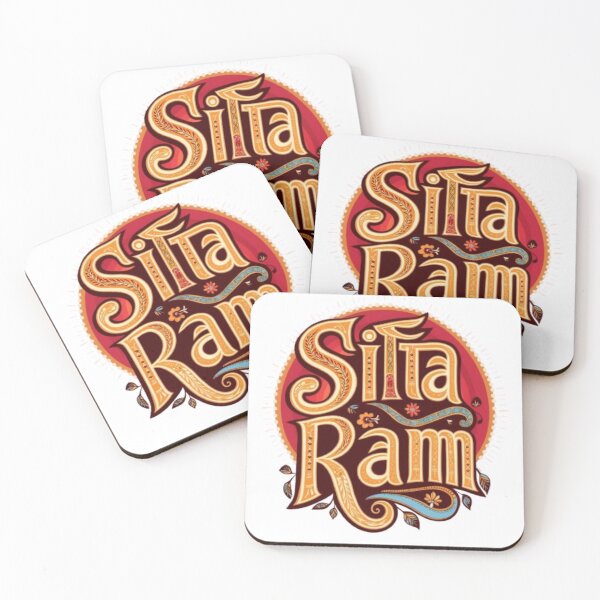 Item preview,  Vibrant Sita Ram Hindi Folk Art T-Shirt Design designed and sold by KumarDesignLab.