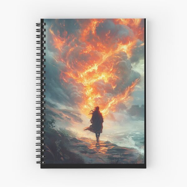 Item preview, Silhouette Against Fiery Sky Explosion designed and sold by artwaves.