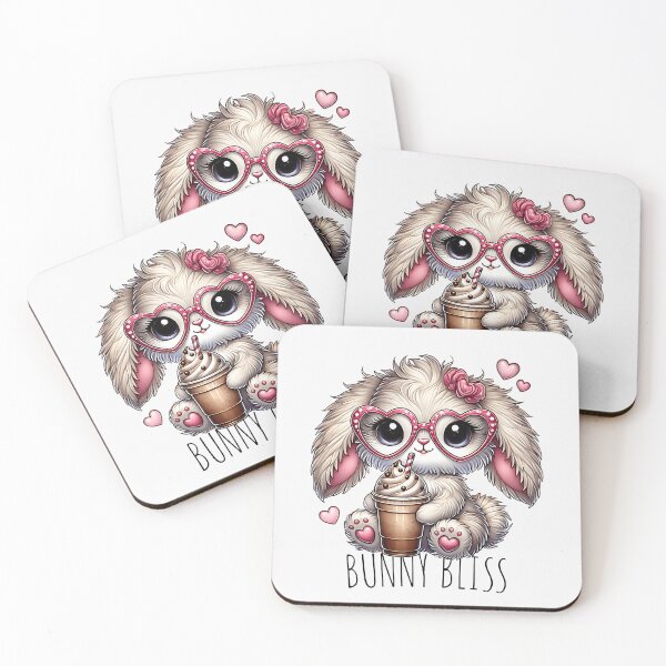 Item preview, Bunny Bliss - Adorable Coffee Bunny Design designed and sold by Furr-n-Purr.