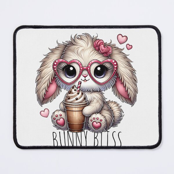 Item preview, Bunny Bliss - Adorable Coffee Bunny Design designed and sold by Furr-n-Purr.