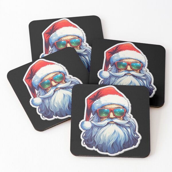Item preview, Kawaii Cute Modern Santa Claus in Red Sunglasses  designed and sold by KawaiiArtStyle.