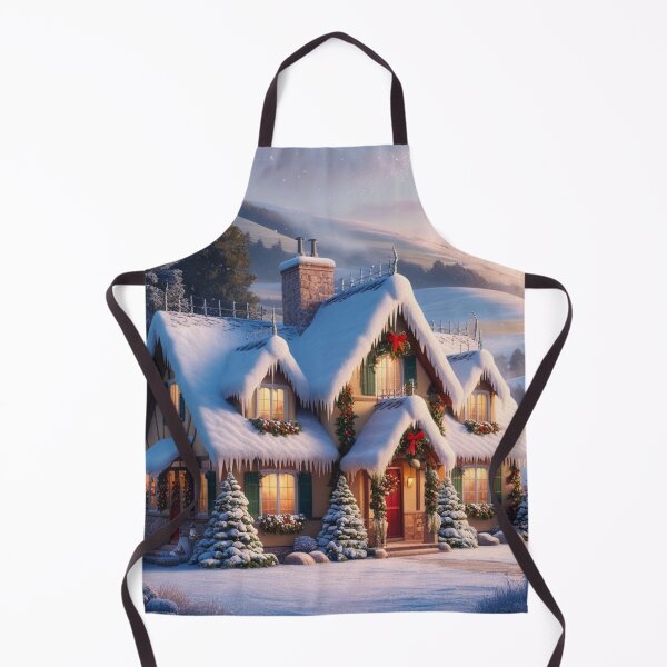 Item preview, Beautiful Snow-Covered Christmas Cottage designed and sold by T-shirtMill.