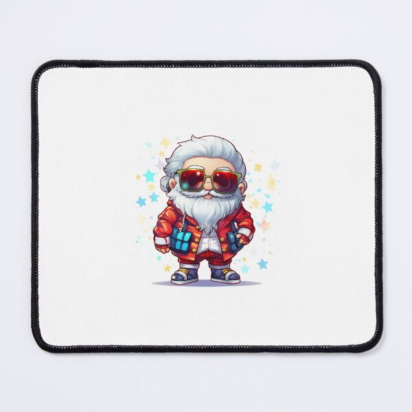 Item preview, Kawaii Cute Modern Santa Claus in Red Sunglasses designed and sold by KawaiiArtStyle.