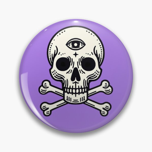 Skull with Third Eye Pin