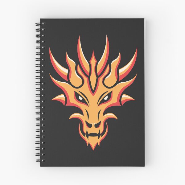 Aperçu de l'œuvre Illustration de la tête d'un dragon aux flammes féroces créée et vendue par Verro Riezie.