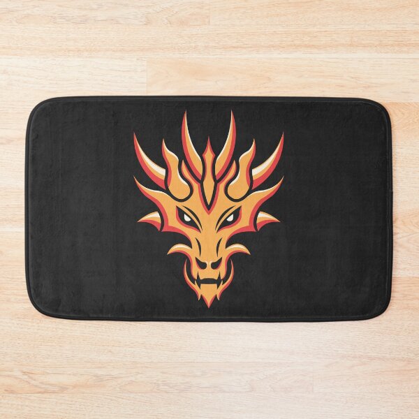 Item preview, Fierce flame dragon head illustration designed and sold by Verro Riezie.