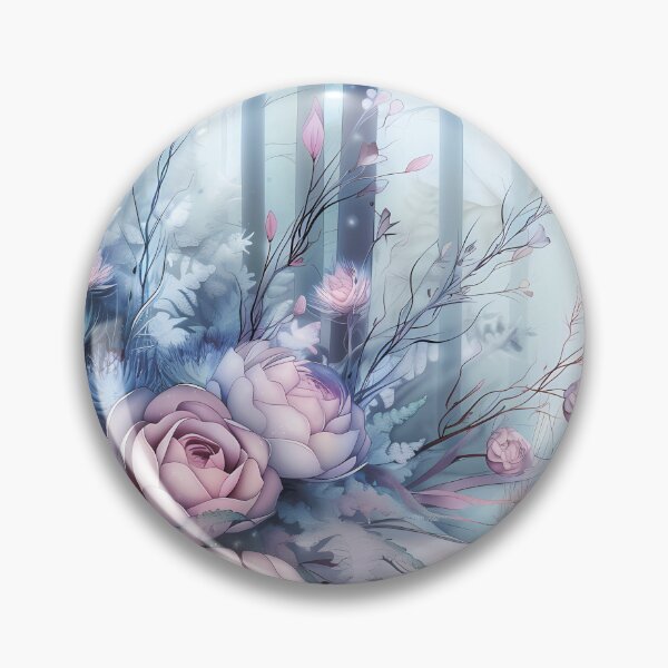 Item preview, Winter landscape.Floral pattern.Winter flowers on snow.Pastel colors. designed and sold by MagelliShop.