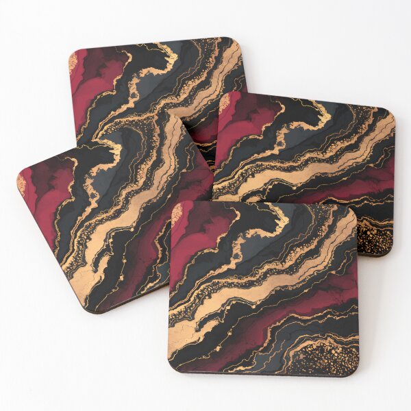 Item preview, Crimson Currents Marble designed and sold by 89BLACK.