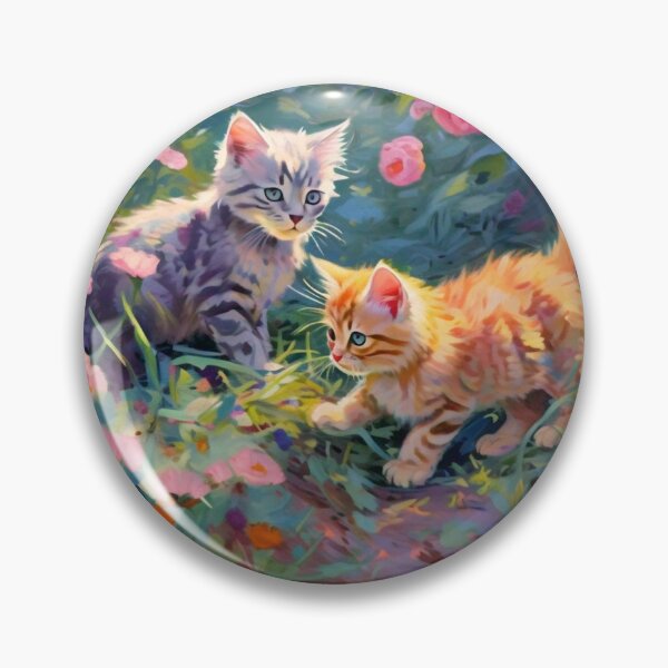 Item preview, Monet-Inspired Orange & Tabby Kittens designed and sold by vwcallais.
