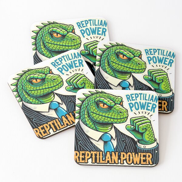 Item preview, Reptilian Conspiracy Artwork | Alien Lizard People Design designed and sold by supersanko.