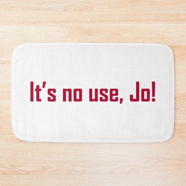 Item preview, It’s no use, Jo! - Laurie quote simple red text designed and sold by EmeraldeaArt.