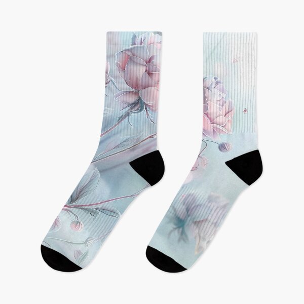 Item preview, Winter landscape.Floral pattern.Winter flowers on snow.Pastel colors. designed and sold by MagelliShop.