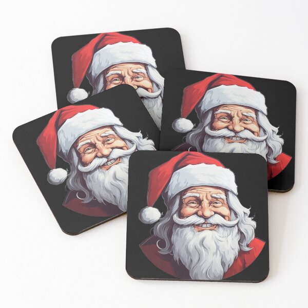 Item preview, Cute Retro Santa Claus in Red Christmas Hat designed and sold by KawaiiArtStyle.