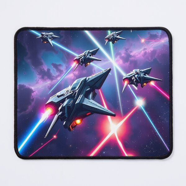 Item preview, Scifi Starfighter Battles Art Deep Space Planets Star designed and sold by ART ATTACK ZONE.