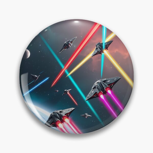 Item preview, Design Starfighter Battles Print Deep Space Planets Star designed and sold by ART ATTACK ZONE.