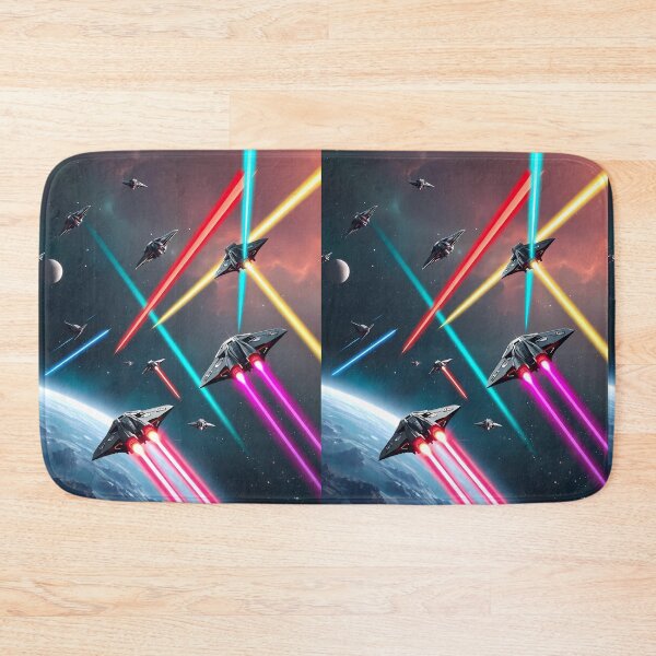 Item preview, Design Starfighter Battles Print Deep Space Planets Star designed and sold by ART ATTACK ZONE.