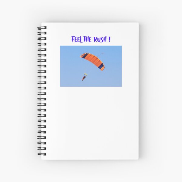 Item preview, Feel the Rush-Skydiving-Orange Parachute designed and sold by Qzmet.
