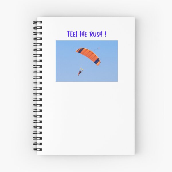 Item preview, Feel the Rush-Skydiving-Orange Parachute designed and sold by Qzmet.