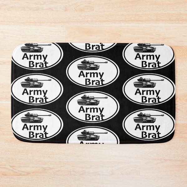 Item preview, Army Brat print novelty with tank illustration  designed and sold by PSST-Design.