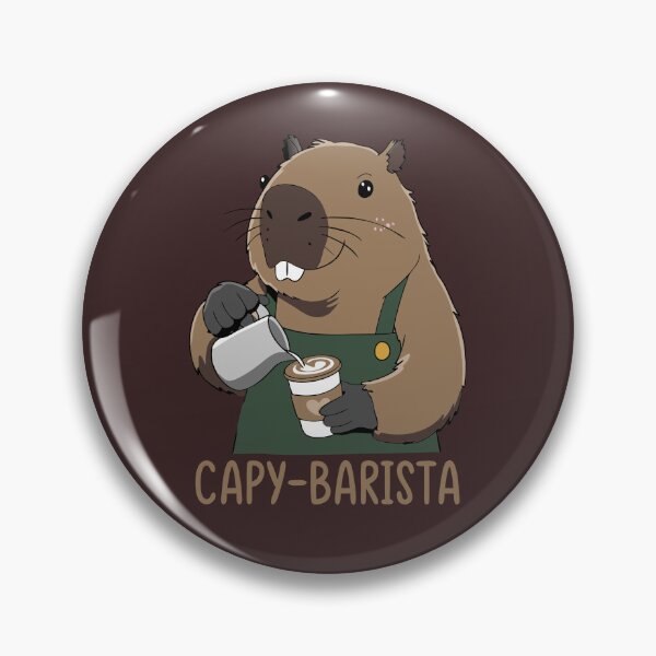 Item preview, Capybara Barista Making Coffee  designed and sold by Lydyb-creations.