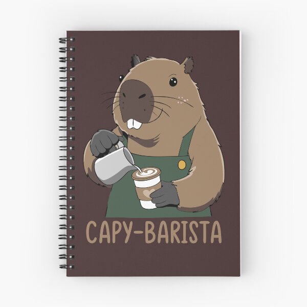 Item preview, Capybara Barista Making Coffee  designed and sold by Lydyb-creations.