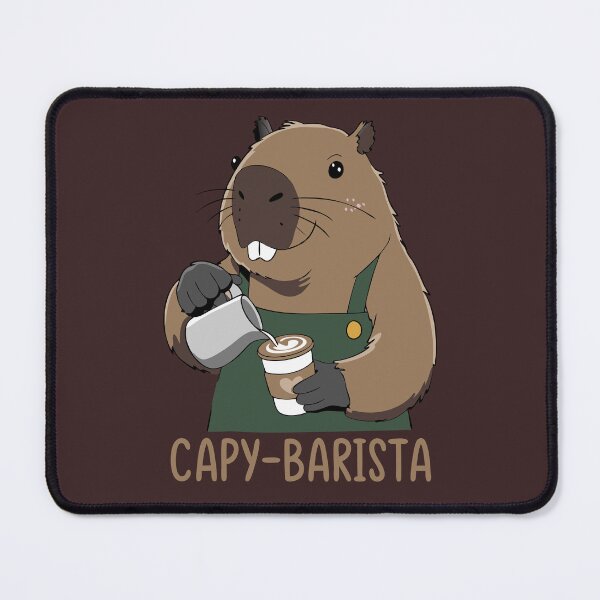 Item preview, Capybara Barista Making Coffee  designed and sold by Lydyb-creations.