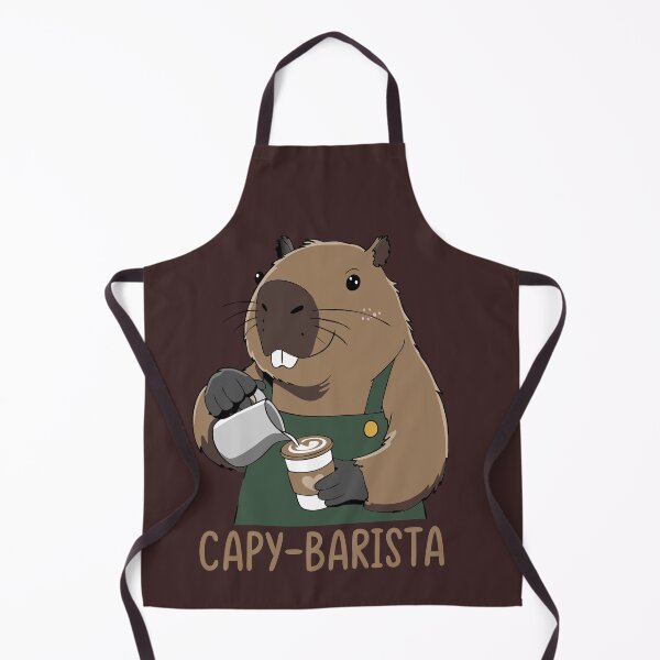 Item preview, Capybara Barista Making Coffee  designed and sold by Lydyb-creations.