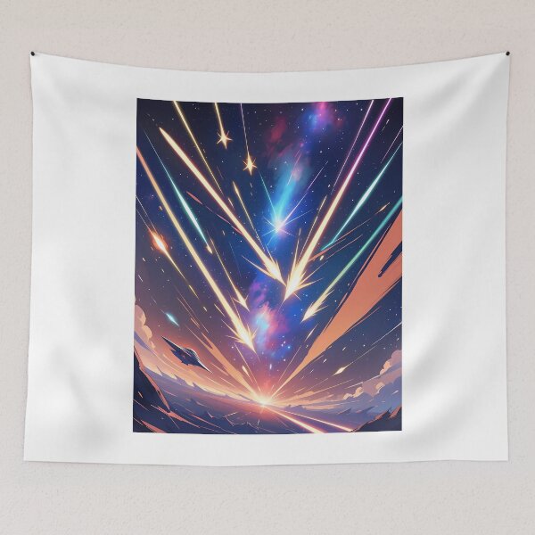 Item preview, Comic Starfighter Battles Anime Deep Space Planets Star designed and sold by ART ATTACK ZONE.