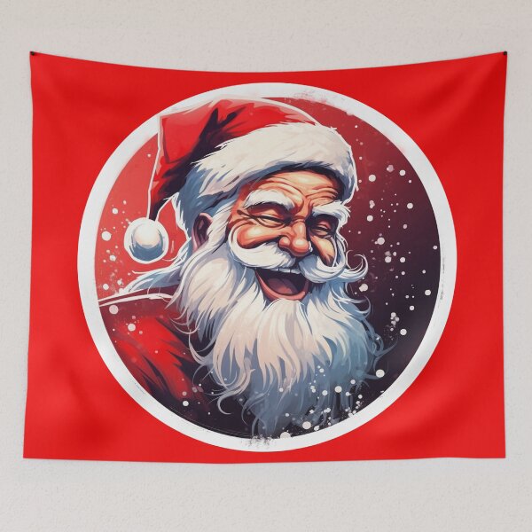Item preview, Cute Retro Santa Claus in Red Christmas Hat designed and sold by KawaiiArtStyle.
