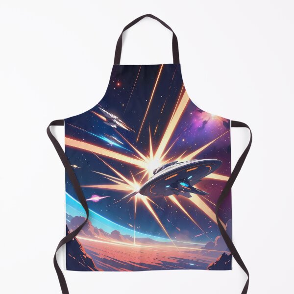 Item preview, Colorful Starfighter Battles in Deep Space Planets Star designed and sold by ART ATTACK ZONE.