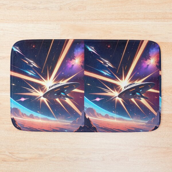 Item preview, Colorful Starfighter Battles in Deep Space Planets Star designed and sold by ART ATTACK ZONE.